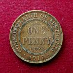 Australia 1 Penny George V 1917 Coin