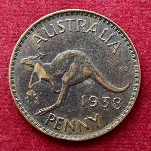 Australia 1 Penny George VI 1938 Coin
