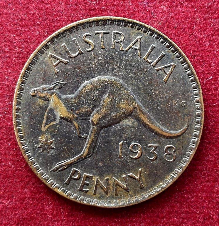 Australia 1 Penny George VI 1938 Coin
