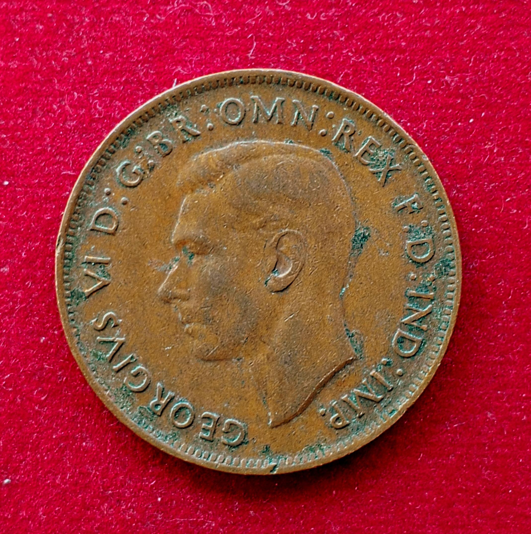 Australia 1 Penny George VI 1947 Coin