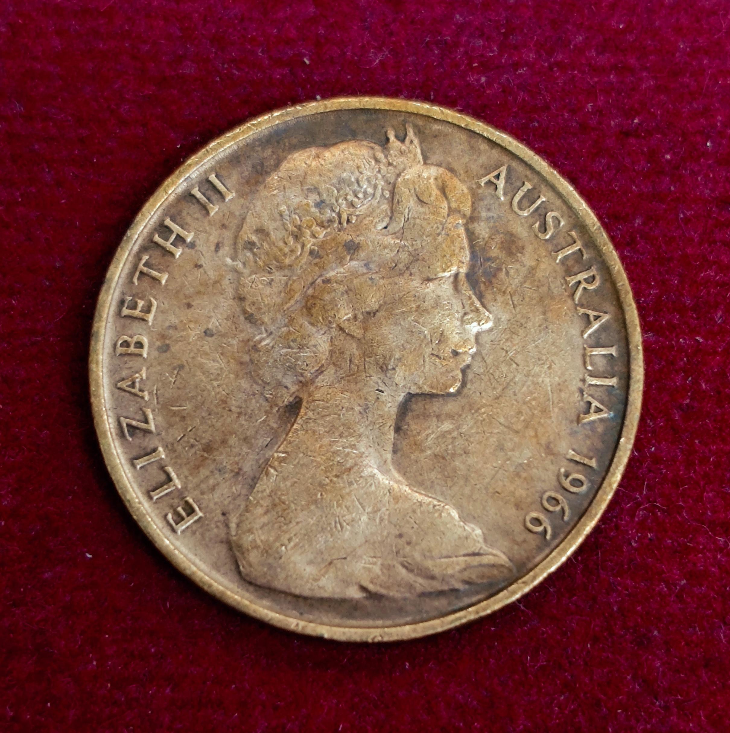 Australia 2 Cents - Elizabeth II 1966 Coin