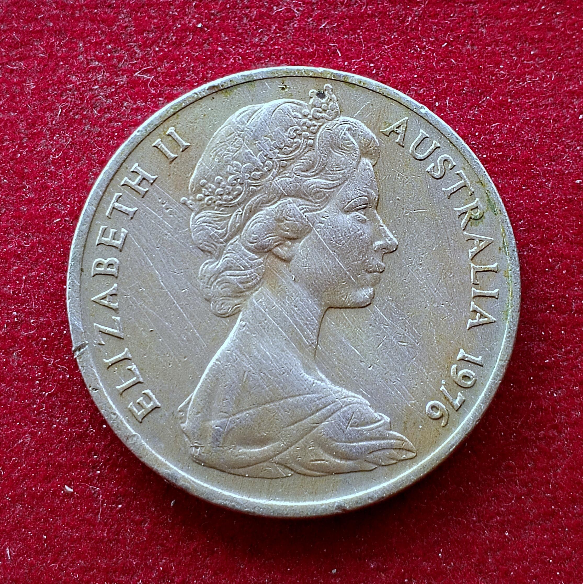 Australia 20 Cents Elizabeth II 1976 Coin
