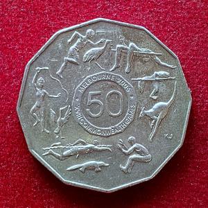 Australia 50 Cents – Elizabeth II – XVIII Commonwealth Games Melbourne 2005 Coin