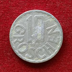 Austria 10 Groschen 1985 Coin