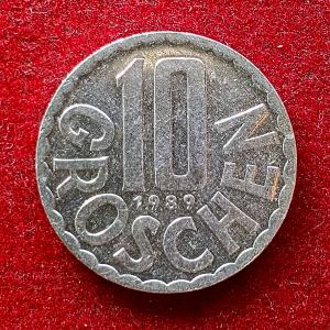 Austria 10 Groschen 1989 Coin