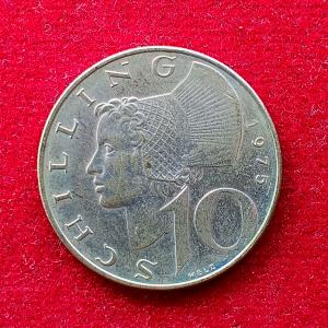 Austria 10 Schilling 1975 Coin