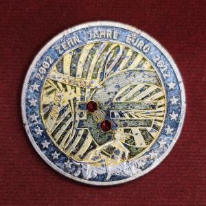 Austria “10 Years of Euro” 2002–2012 Commemorative Medallion – European Union Anniversary (40mm)