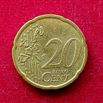 Austria 20 Euro Cent 2nd map 2002 Coin