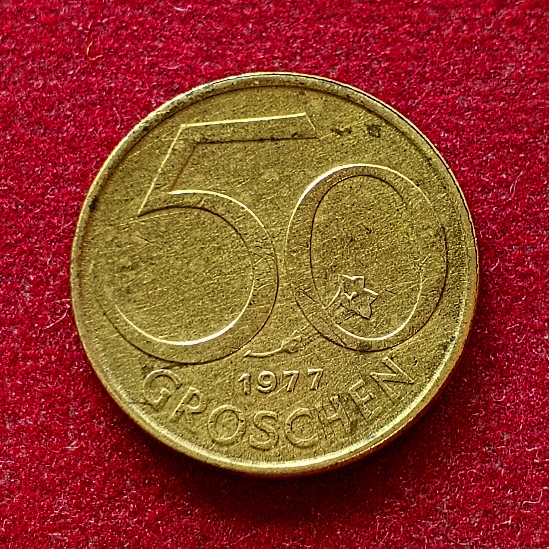 Austria 50 Groschen 1977 Coin