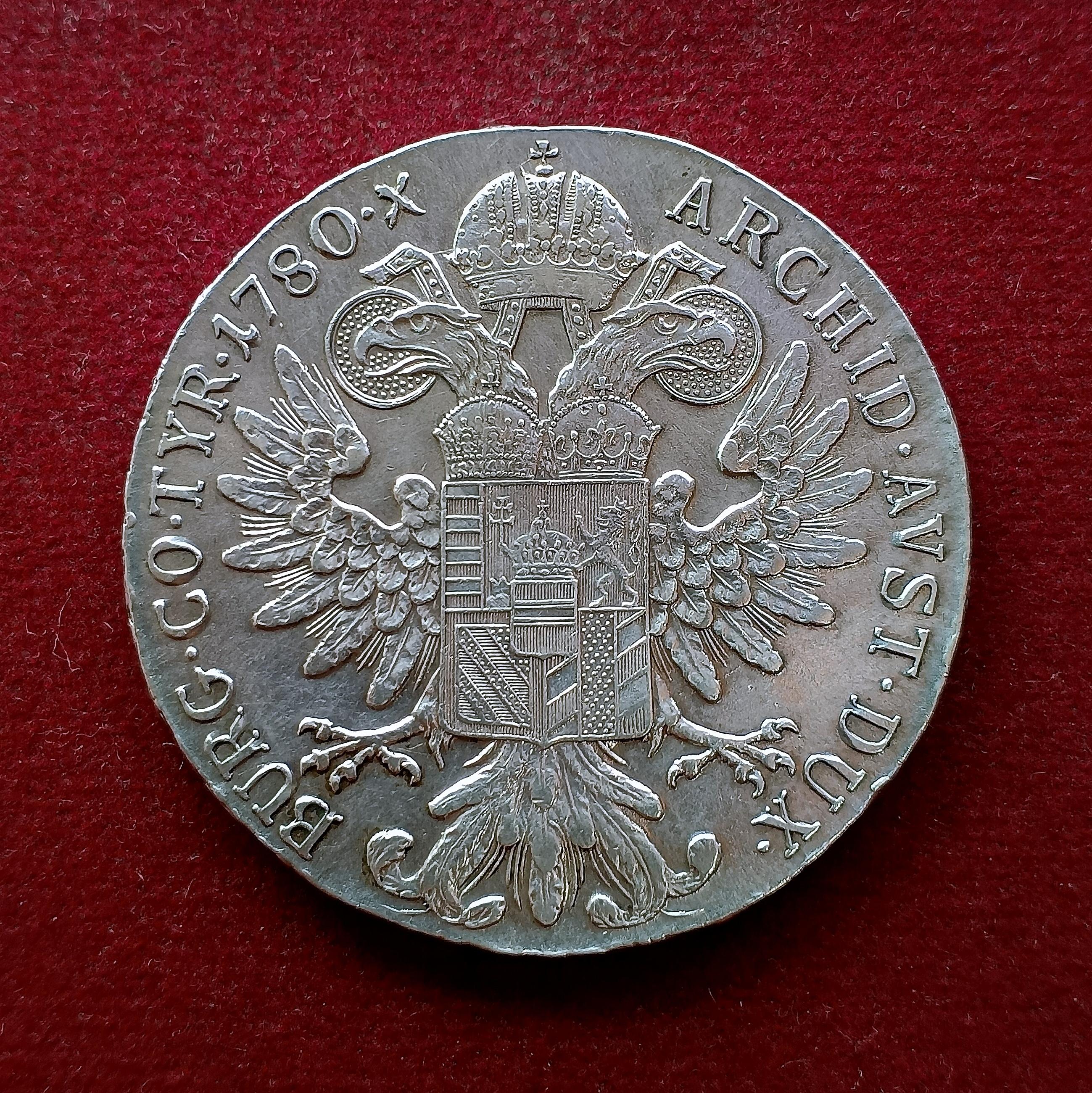 Austrian Empire (Austria) 1 Thaler - Maria Theresia 1780 Silver Coin