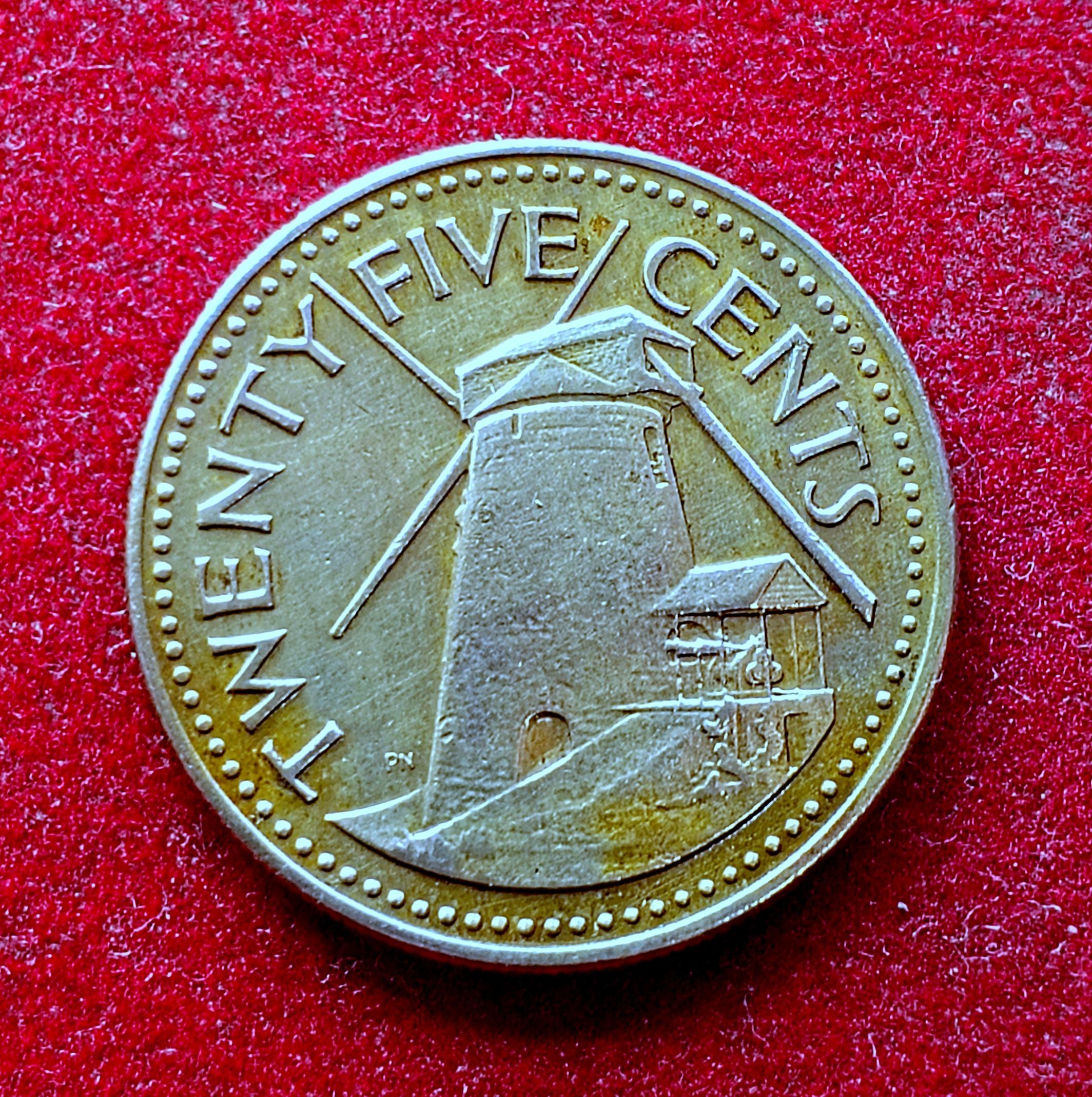 Barbados 25 Cents - Elizabeth II 1973 Coin