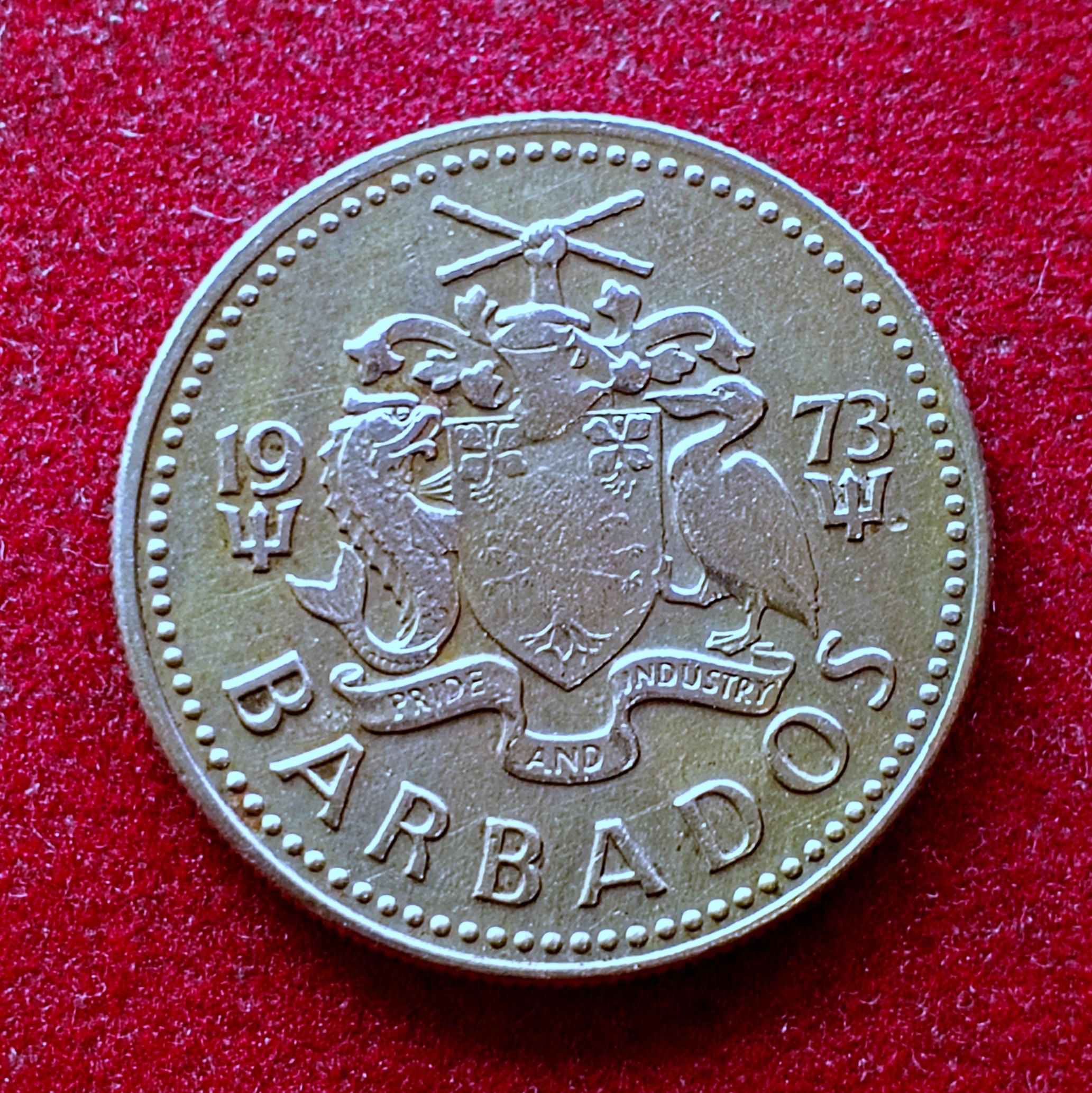 Barbados 25 Cents - Elizabeth II 1973 Coin