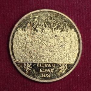 Battle of Lipany 1434 Commemorative Medallion – Famous Battles of Czech History Collectible Coin (40mm)