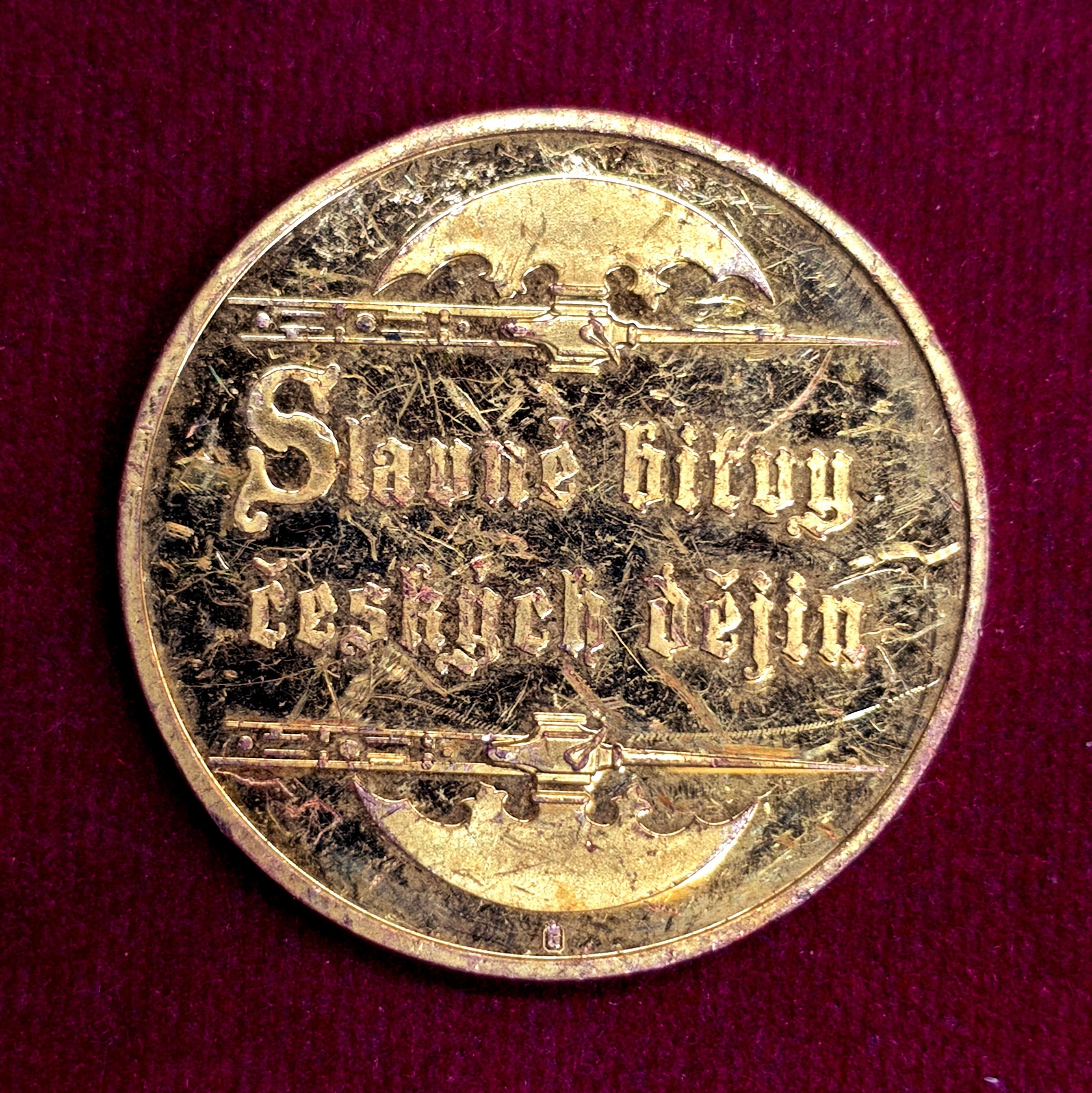 Battle of Moravian Field 1278 Commemorative Medallion – Famous Battles of Czech History Collectible Coin (40mm)