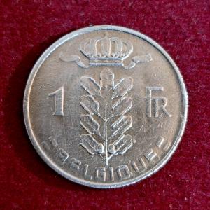 Belgium 1 Franc 1962 Coin