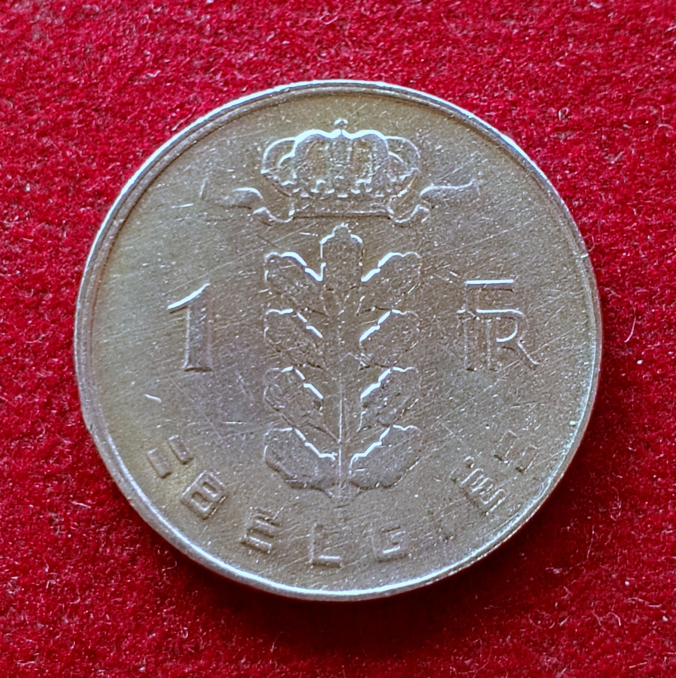 Belgium 1 Franc 1966  Coin