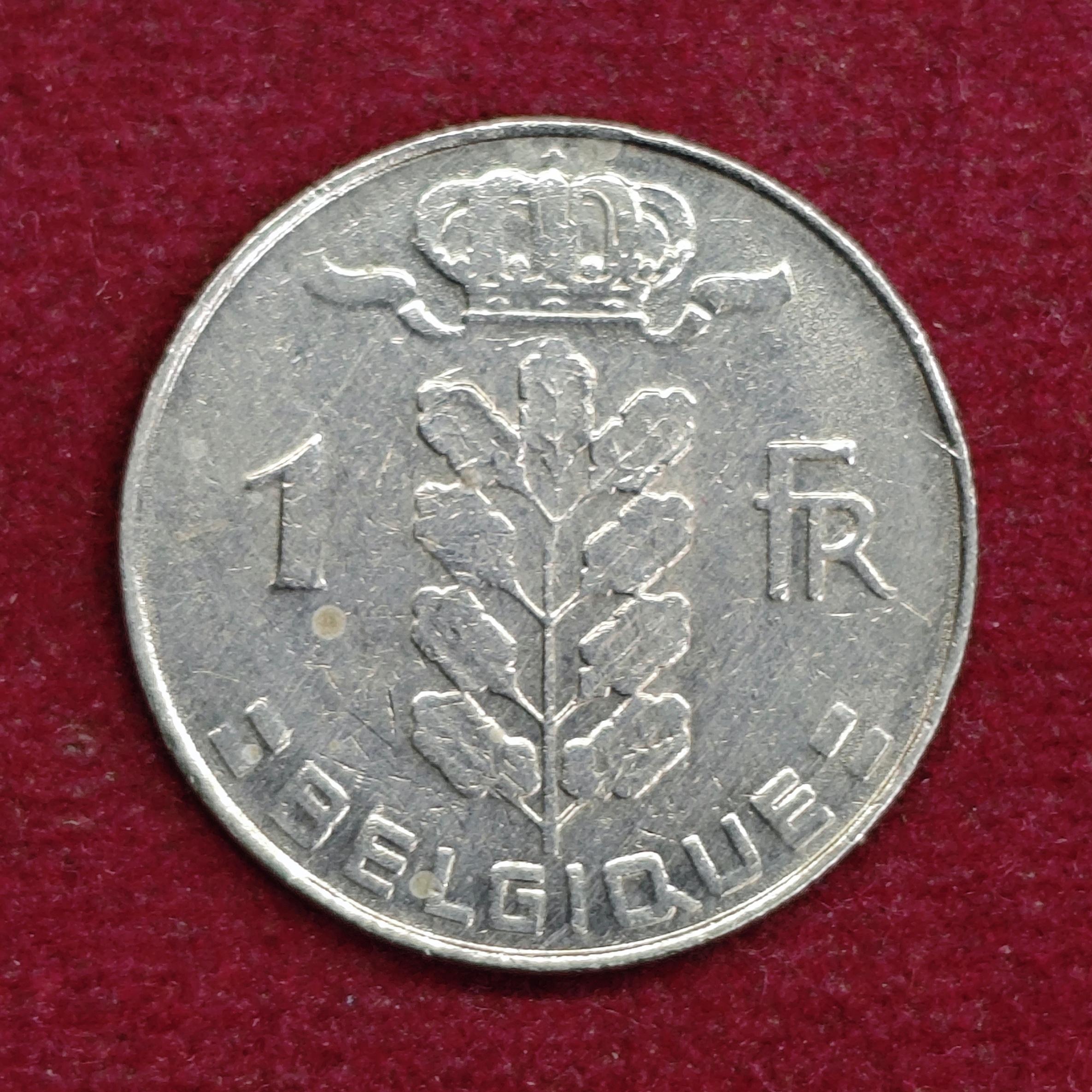 Belgium 1 Franc 1978 Coin