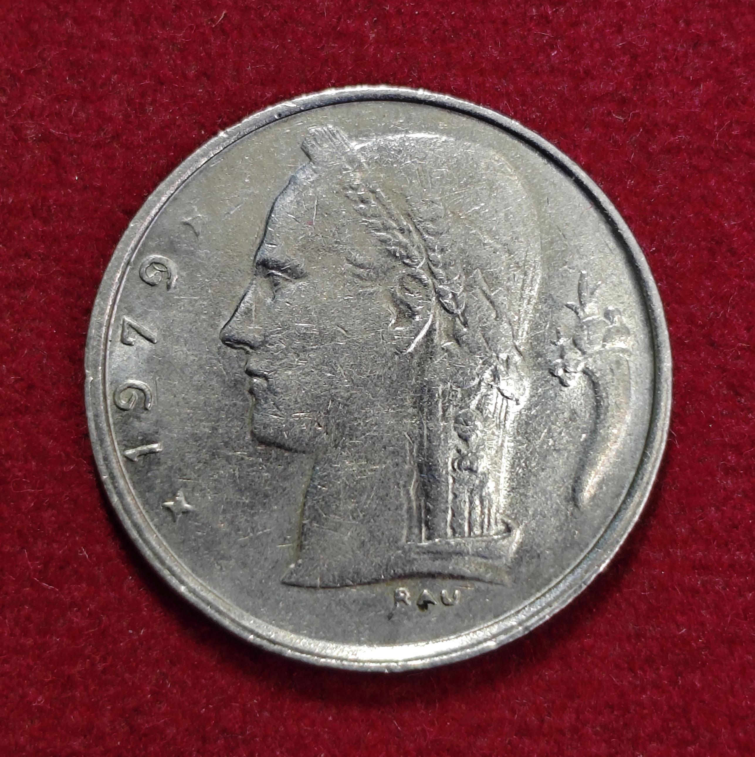 Belgium 1 Franc 1979 Coin