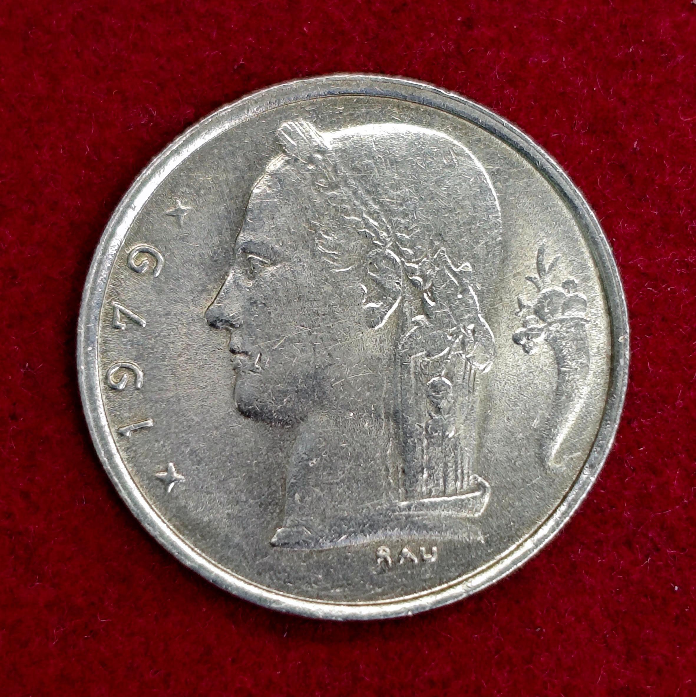 Belgium 1 Franc 1979 Coin