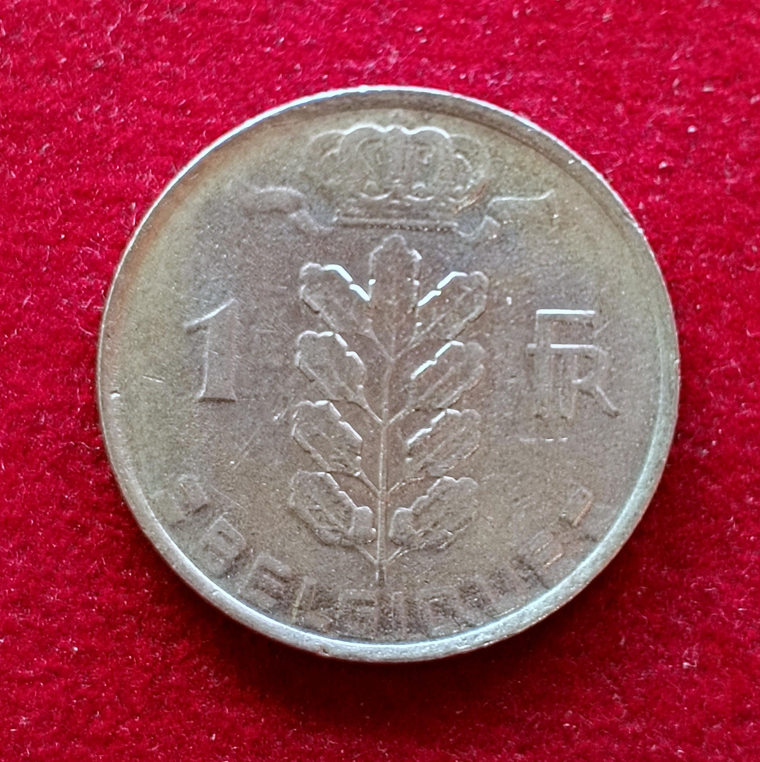 Belgium 1 Franc 1980 Coin