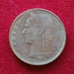 Belgium 1 Franc 1980 Coin