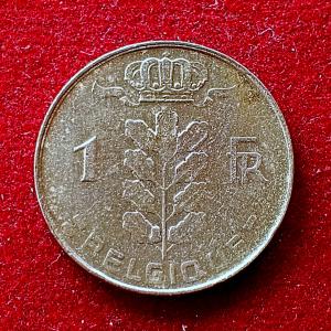 Belgium 1 Franc - Baudouin I French text 1973 Coin