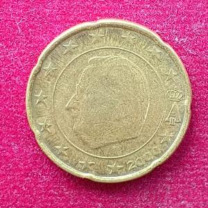 Belgium 20 Euro Cents – King Albert II 2000 Coin