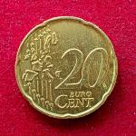 Belgium 20 Euro Cents – King Albert II 2002 Coin