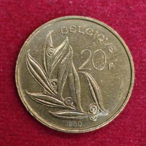 Belgium 20 francs 1980 Coin