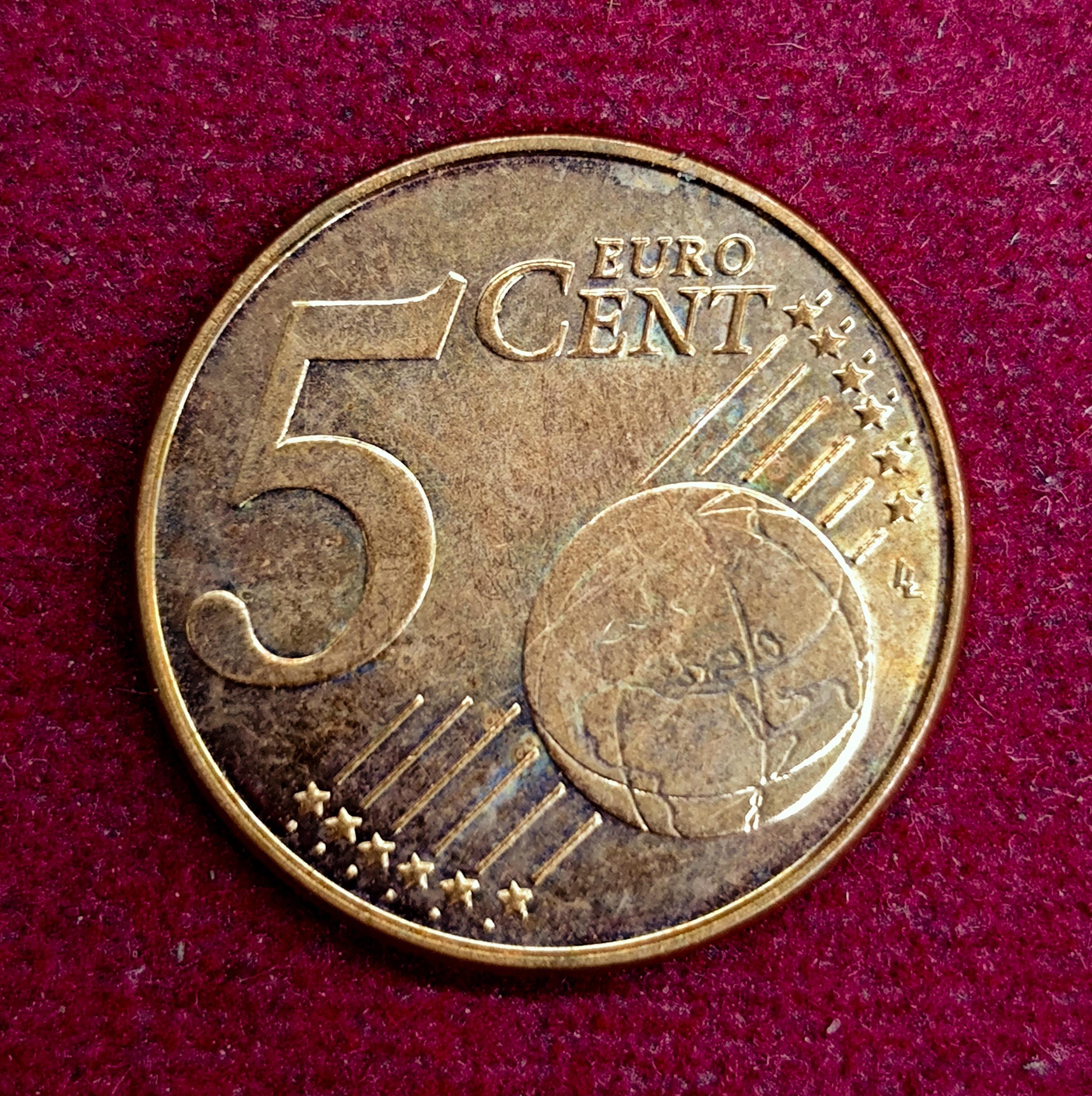 Belgium 5 Euro Cent - Albert II 2005 Coin