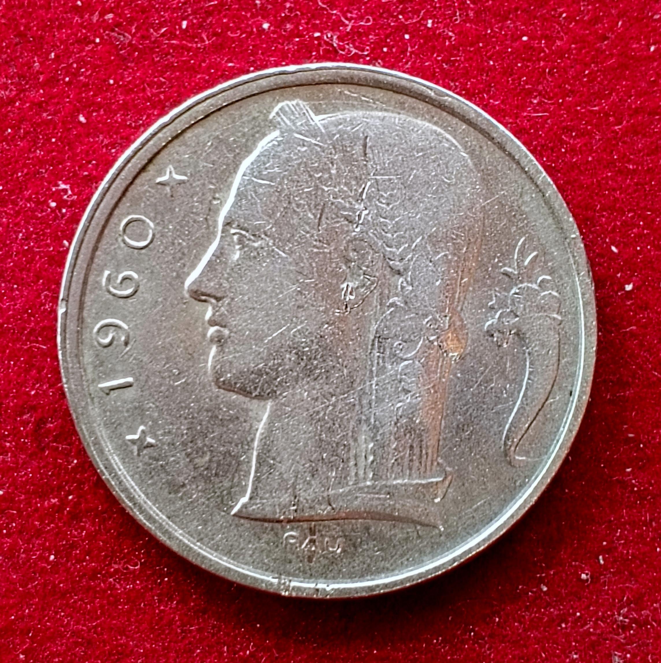 Belgium 5 Francs - Baudouin I 1960 Coin