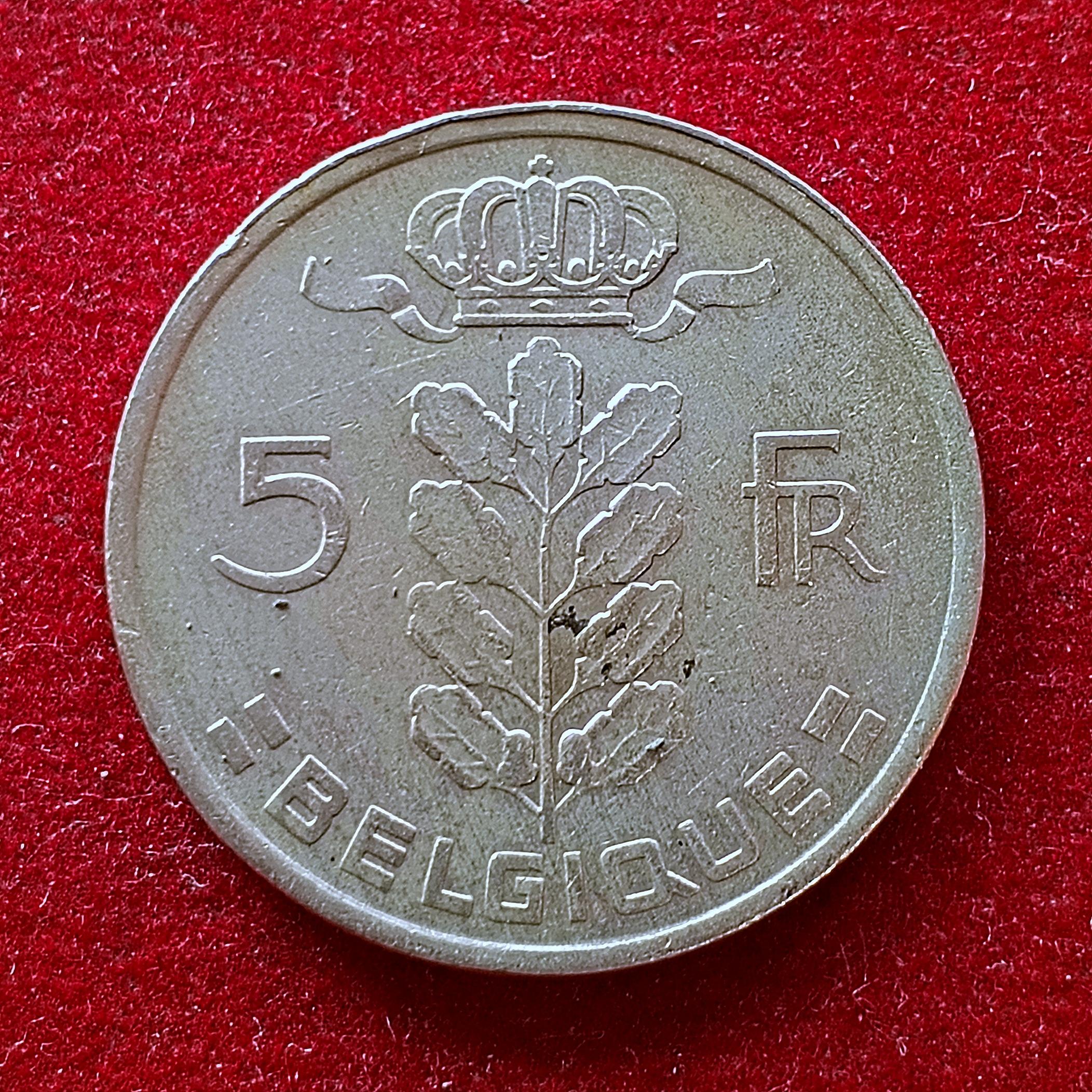 Belgium 5 Francs - Baudouin I 1972 Coin
