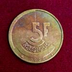 Belgium 5 Francs - Baudouin I 1986 Coin