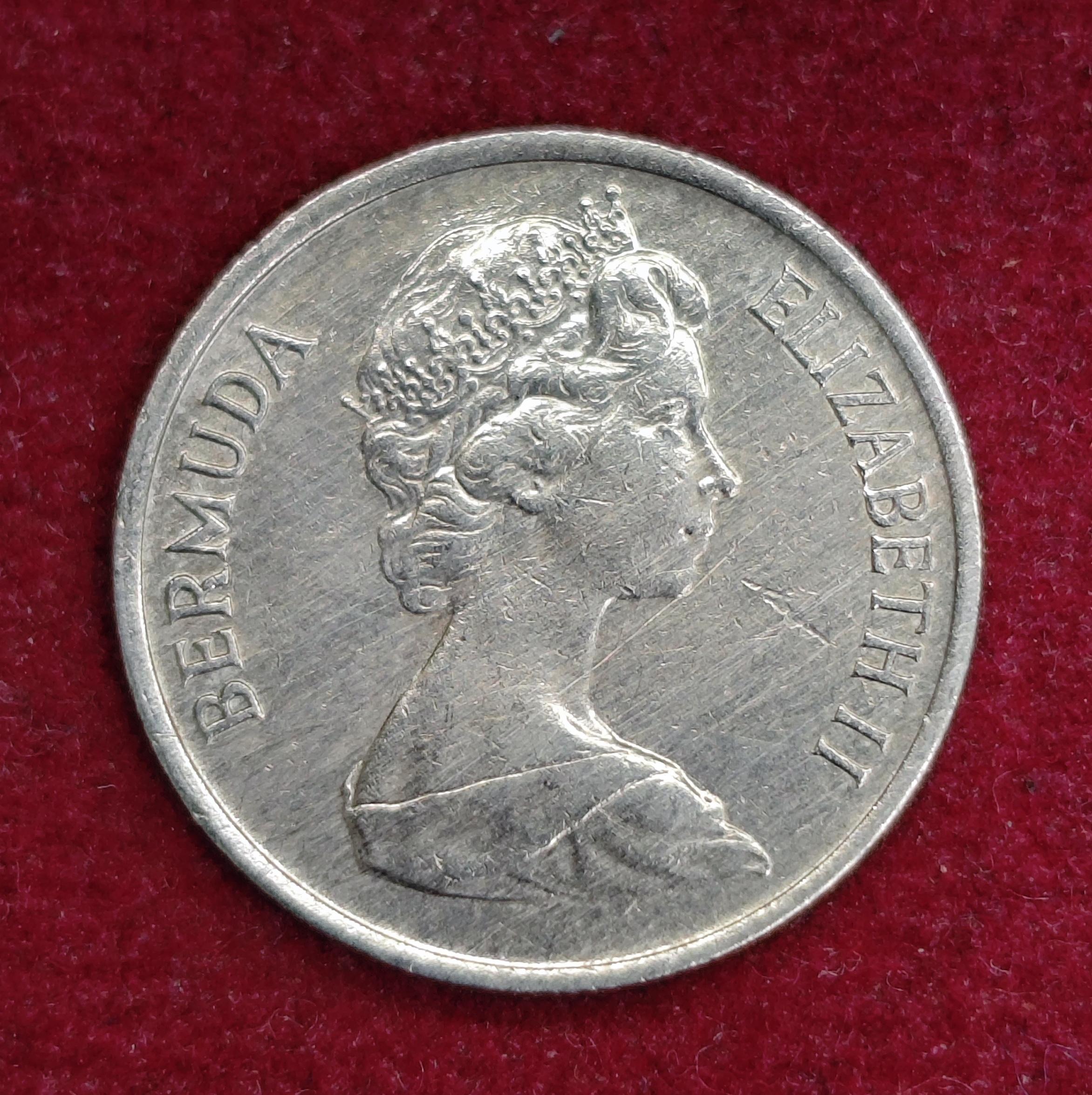Bermuda (British Overseas Territories) 10 Cents - Elizabeth II 2nd portrait 1970 Coin