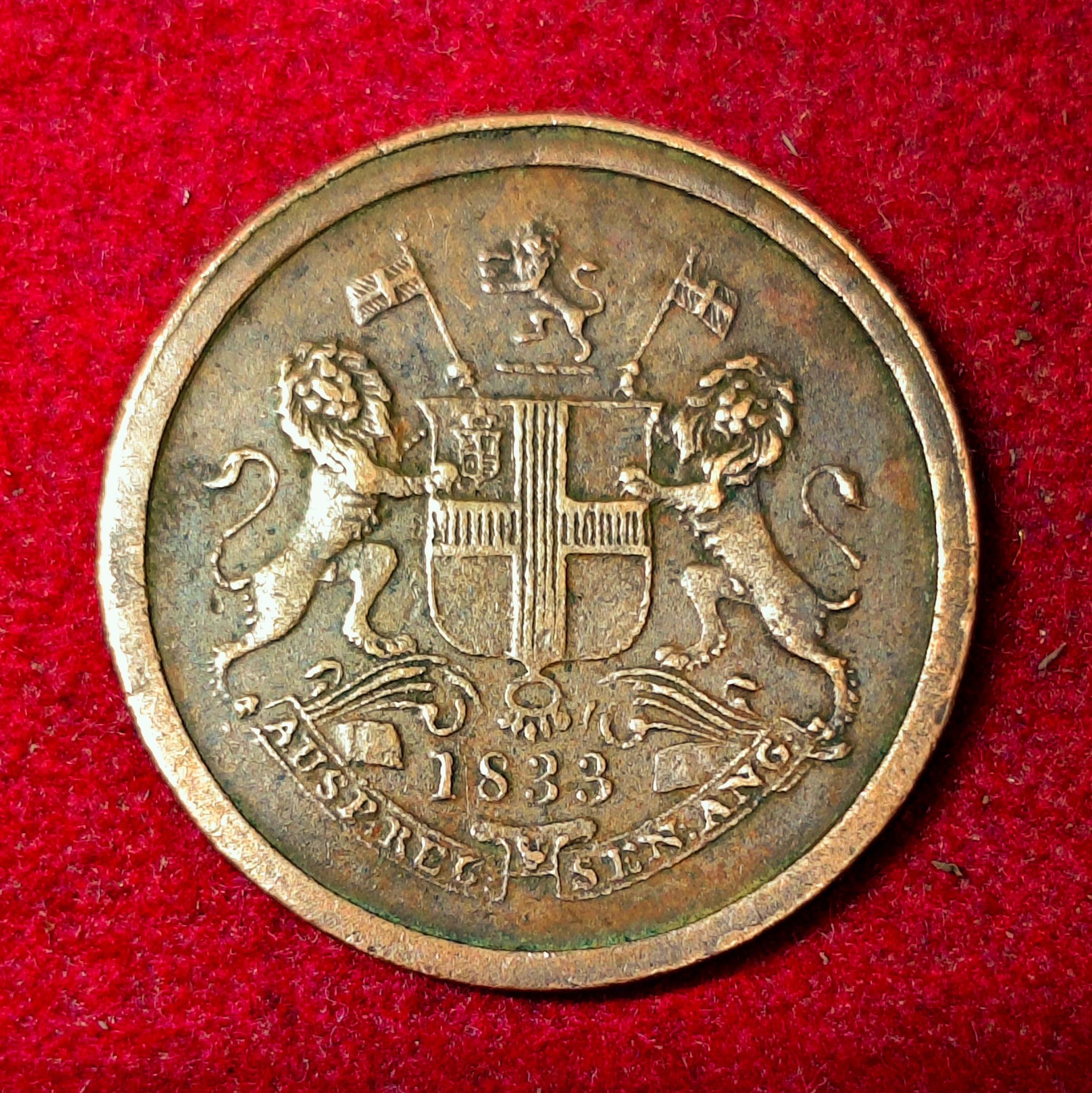 Bombay Presidency (British India) 1 Pie 1833 Coin