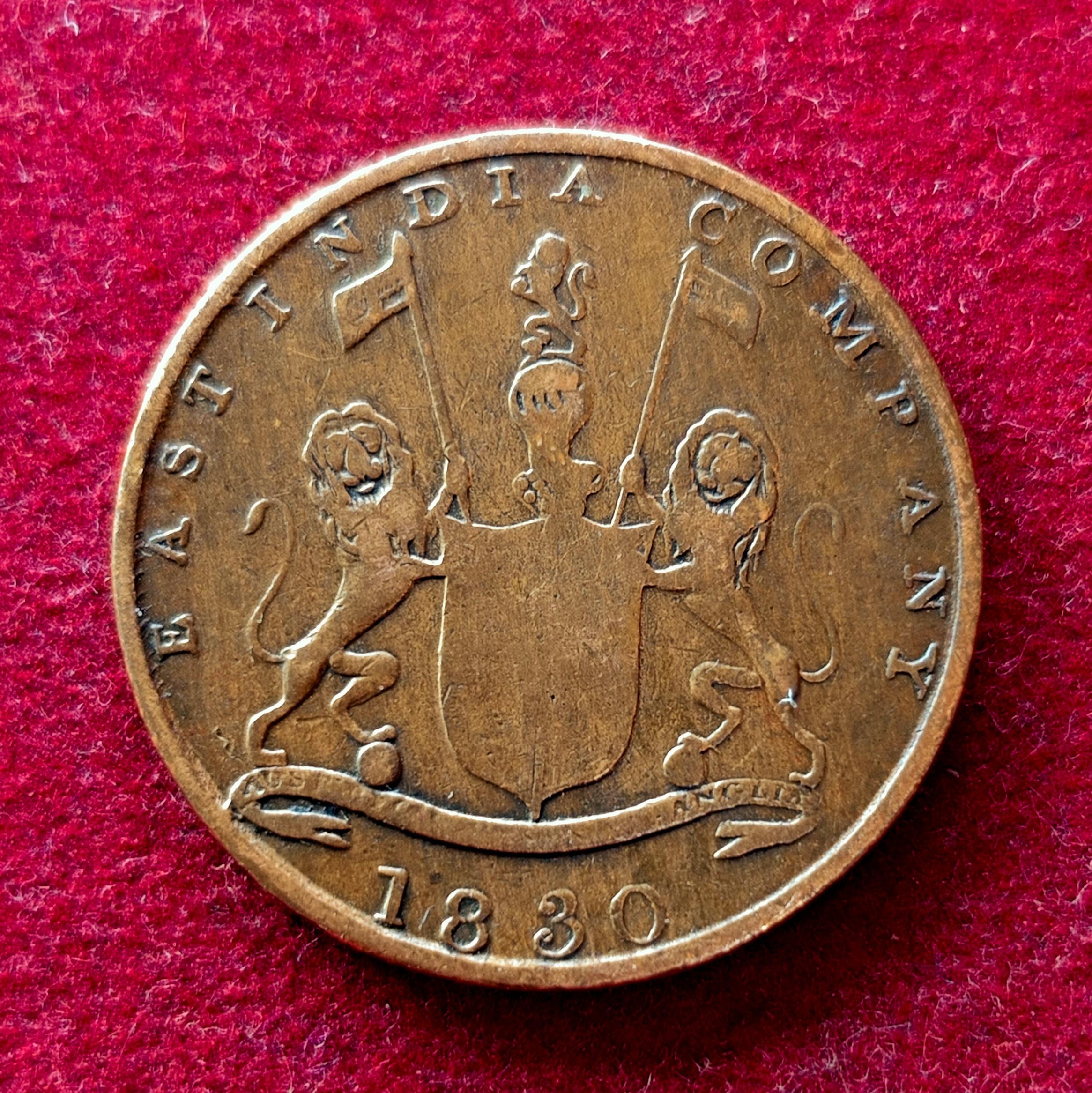 Bombay Presidency (British India) 1/4 Anna 1830 Coin