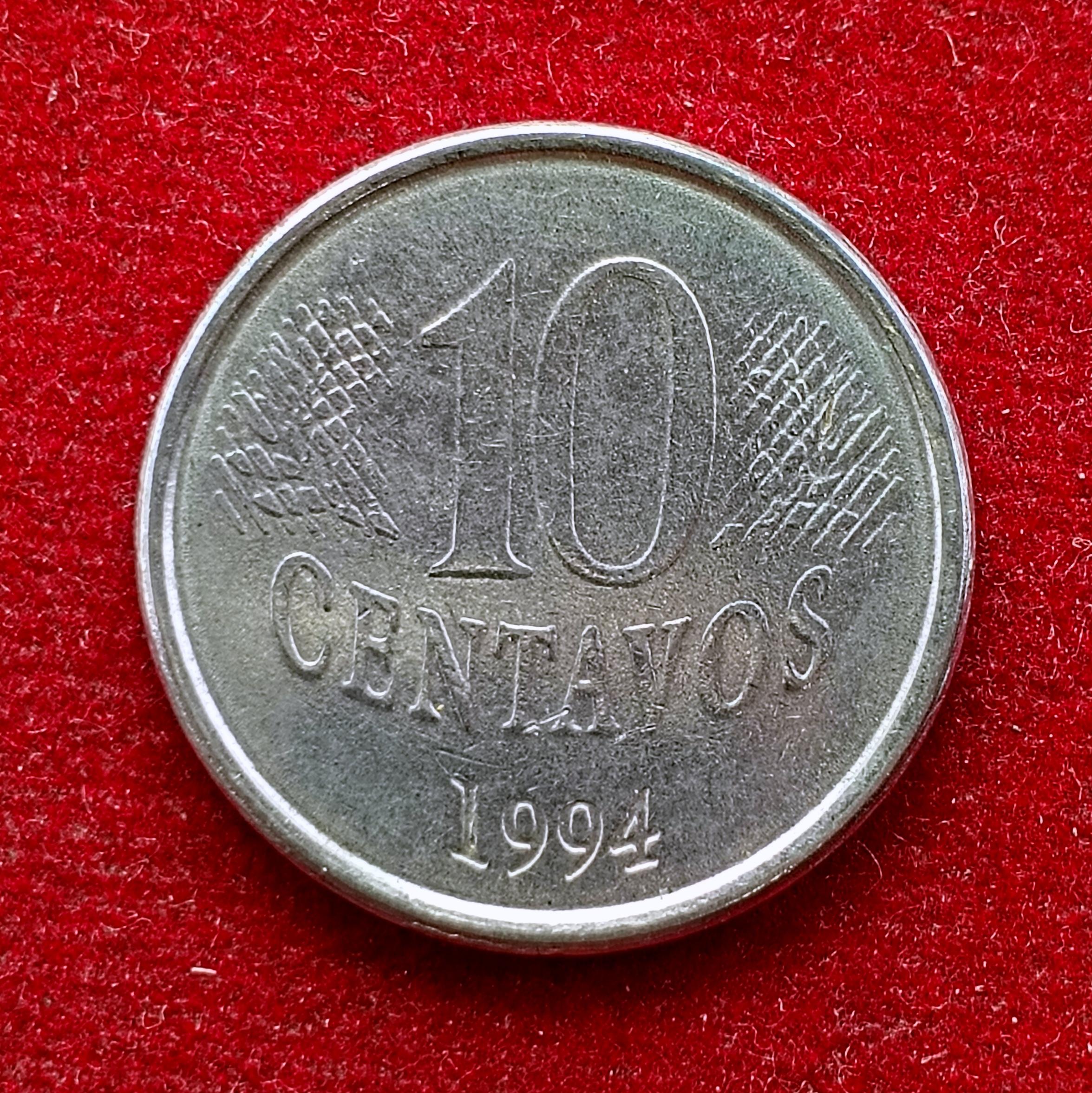 Brazil 10 Centavos 1994 Coin