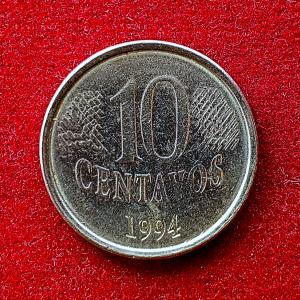 Brazil 10 Centavos 1994 Coin
