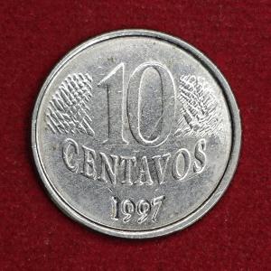 Brazil 10 Centavos 1997 Coin