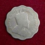 British India 1 Anna Edward VII 1910 Coin