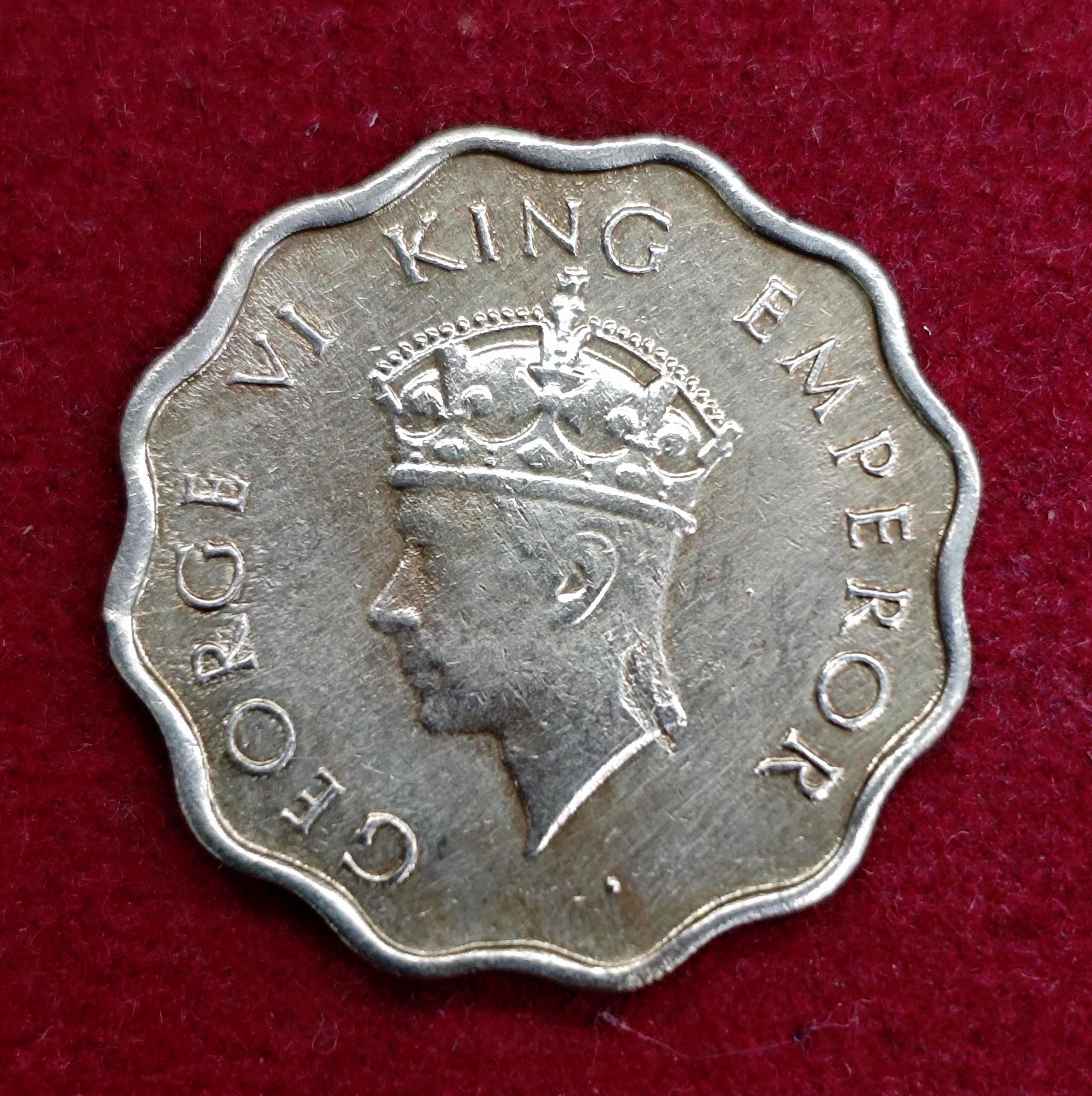 British India 1 Anna - George VI 1939 Coin