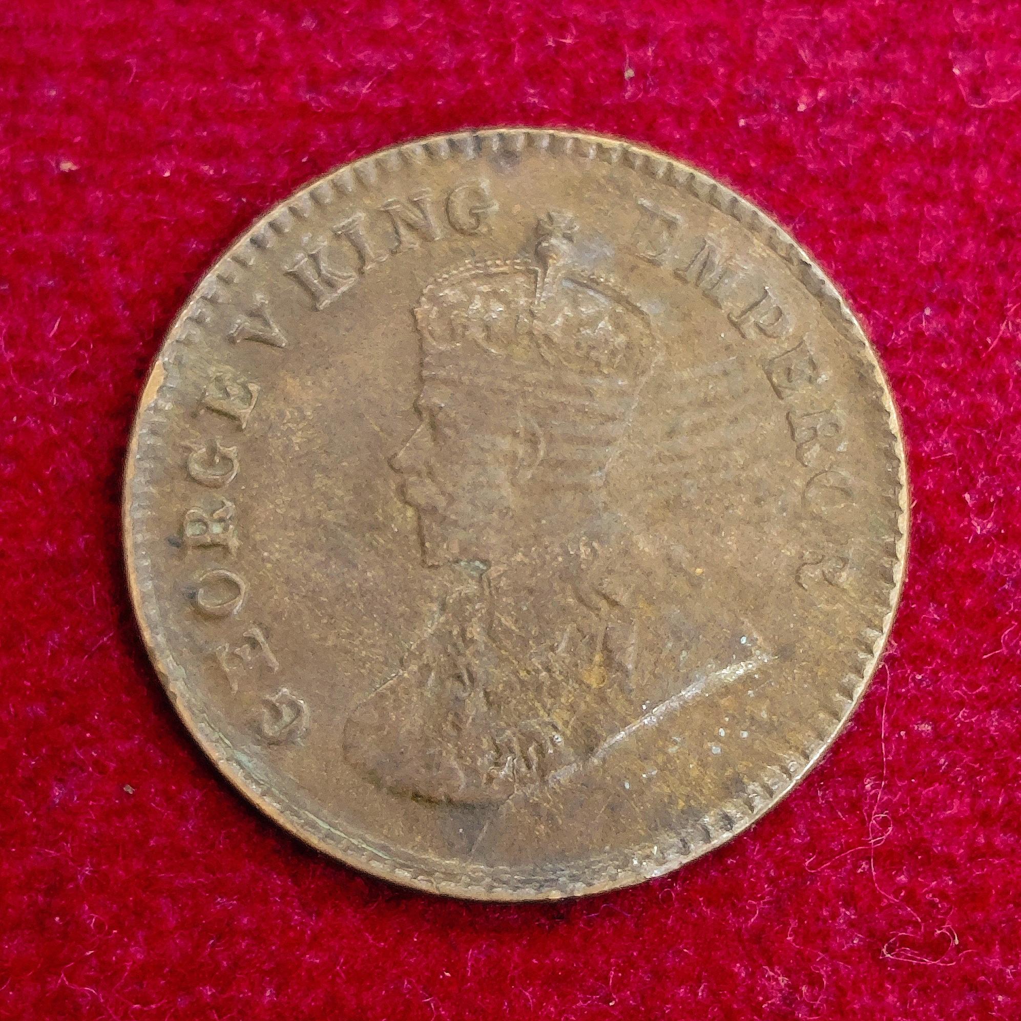 British India 1/12 Anna George V 1926 Coin