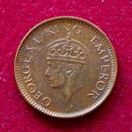 British India 1/12 Anna George V 1941 Coin