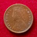 British India 1/12 Anna Victoria 1892 Coin
