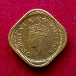 British India 1/2 Anna George VI 1942 Coin