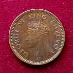 British India 1/2 Pice George VI 1939 Coin