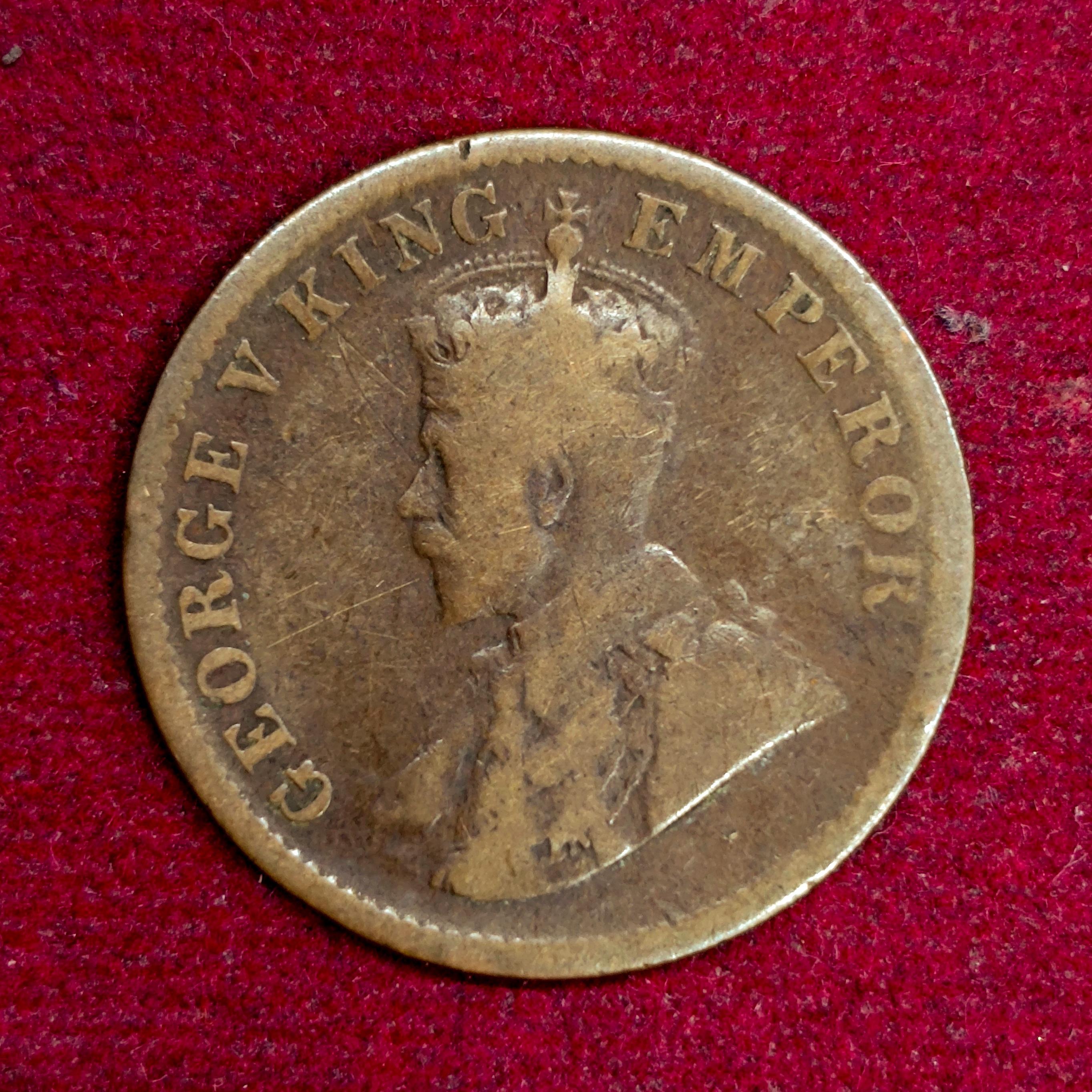 British India 1/4 Anna - George V 1911 Coin
