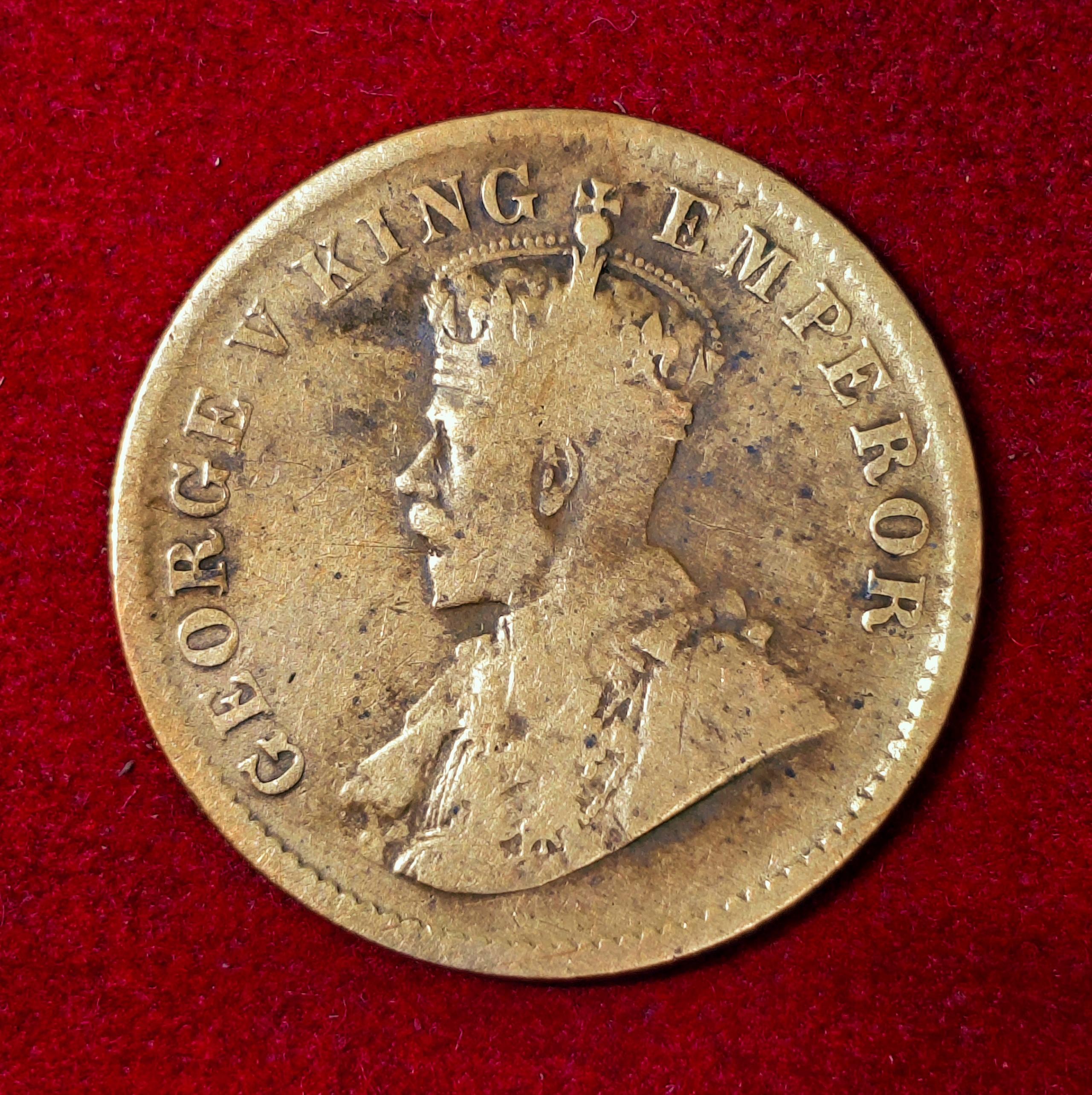 British India 1/4 Anna - George V 1911 Coin