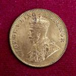 British India 1/4 Anna George V 1930 Coin (Mumbai Mint)