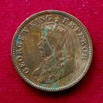 British India 1/4 Anna George V 1936 Coin